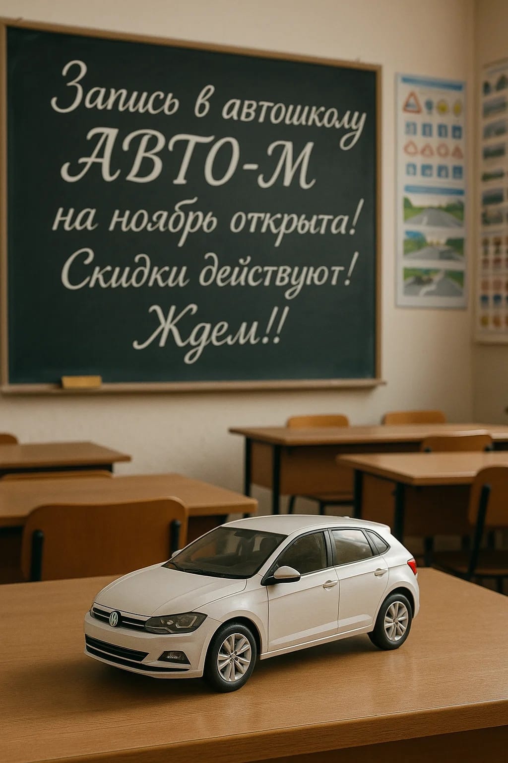 Зима — не повод откладывать мечту о водительских правах!